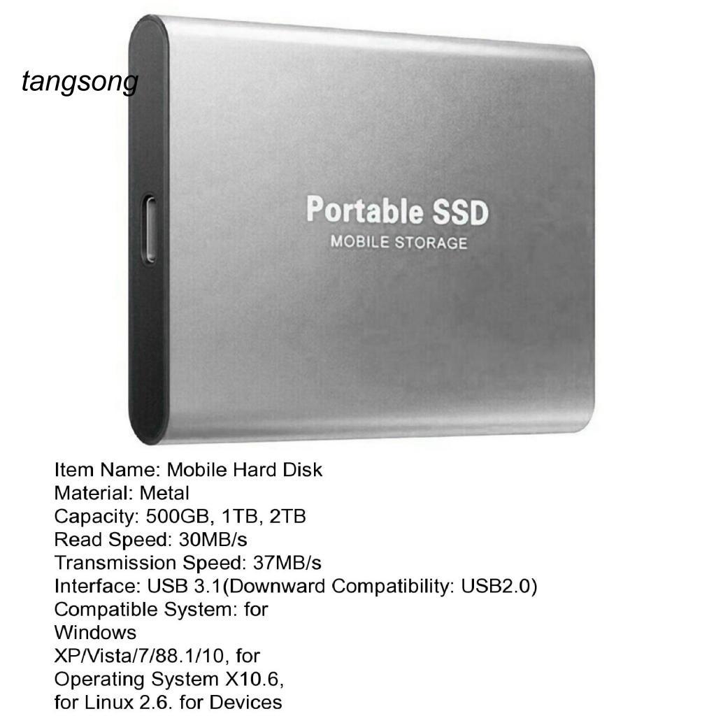 Ổ Cứng Di Động Usb 3.1 500GB 1TB 2TB Tiện Dụng