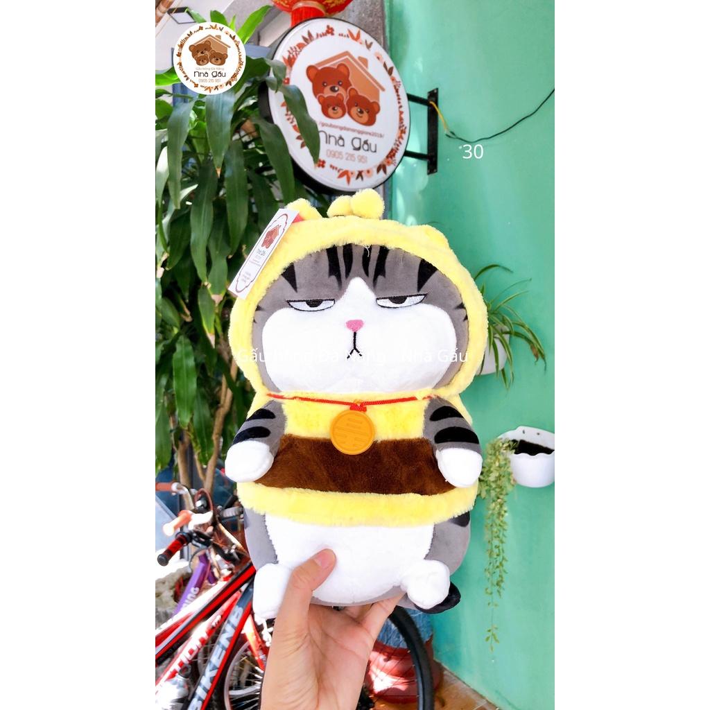 Gấu bông Mèo Hoàng Thượng/ Chó Pug ngáo cosplay heo ong ngộ nghĩnh - cao cấp mềm mịn
