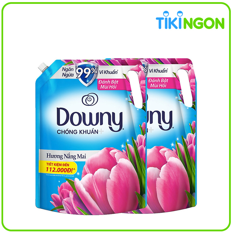 Combo 2 Túi Nước Xả Vải Downy - Nắng Mai 2.3L