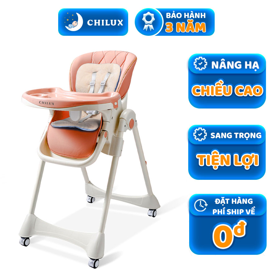 Ghế ăn dặm cho bé Chilux Gow V - Hỗ trợ bé ăn dặm, nhiều cấp độ điều chỉnh