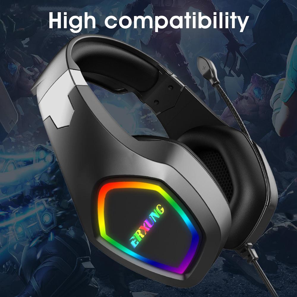 Chuyên Nghiệp Led Game Thủ Tai Nghe Cho Máy Tính PS4 PS5 Fifa 21 Tai Nghe Chơi Game Bass Stereo PC Tai Nghe Có Dây Kèm Mic quà Tặng