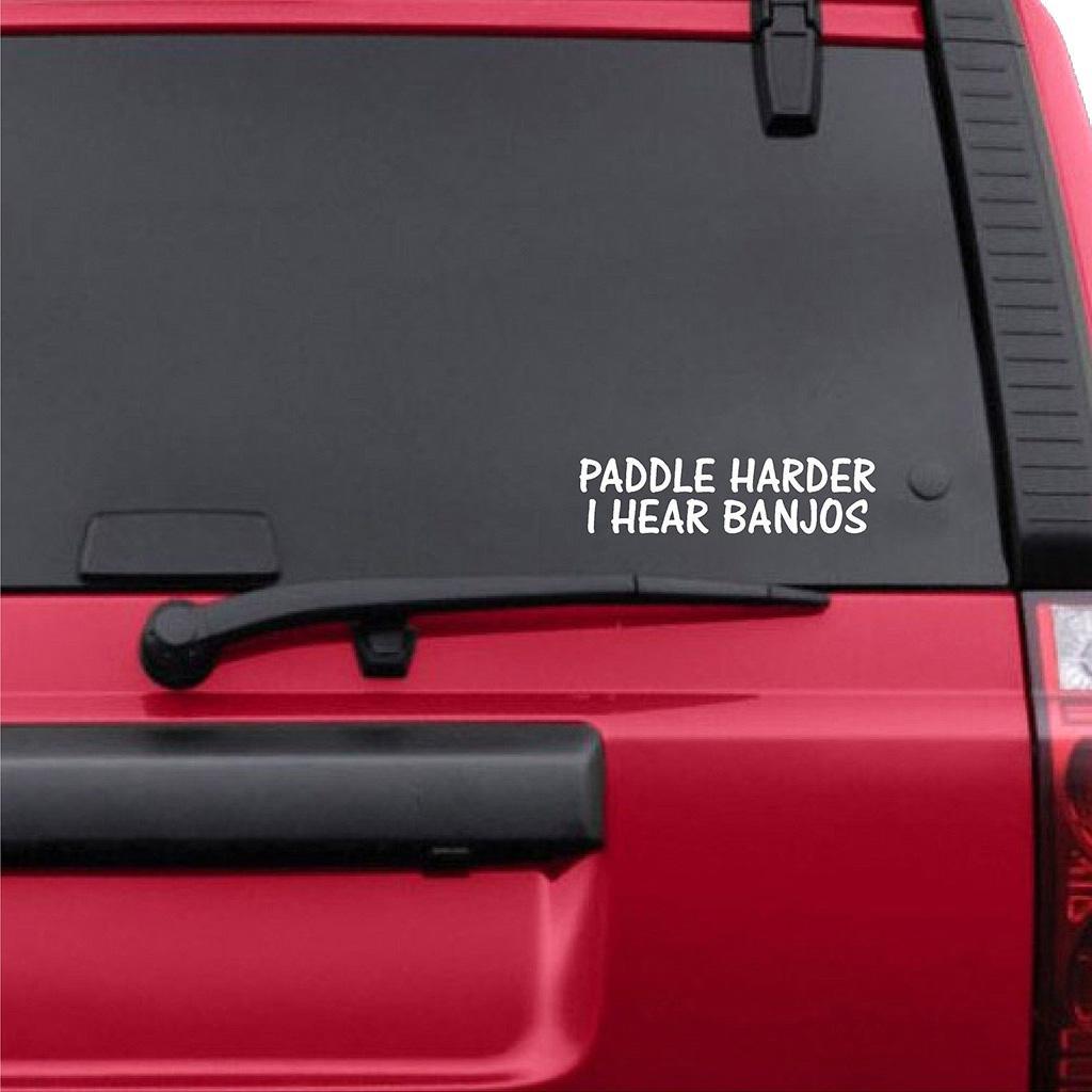 Vinyl Funny Decal Sticker Canoe Dinghy Car Truck Wall Graphics Accessories
