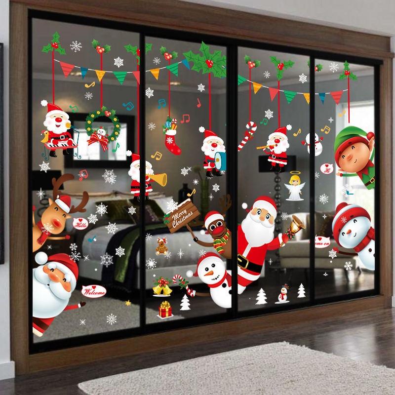 Miếng dán trang trí cửa sổ họa tiết giáng sinh