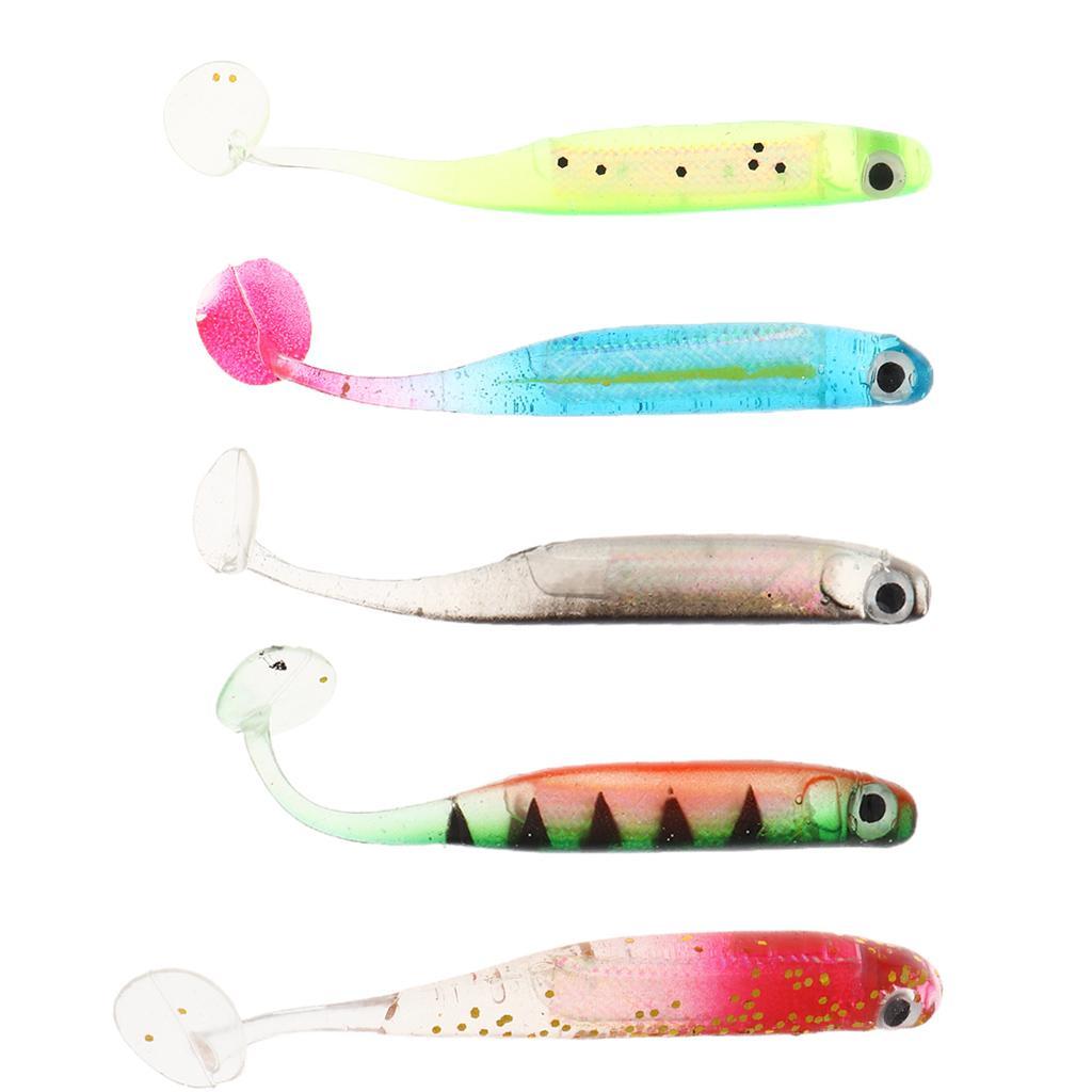 Soft with Paddle T Tail Shad Minnow Paddle Swimbait