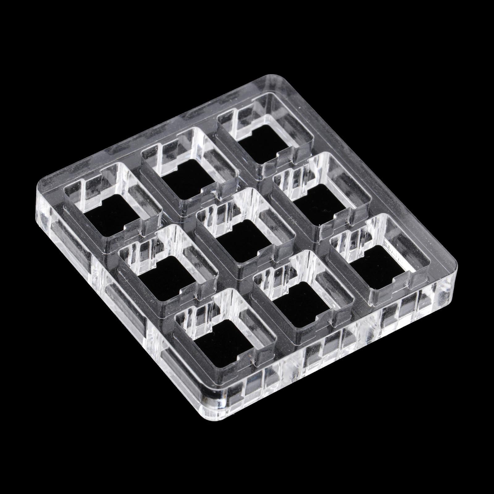 2 Pieces Clear Switch Tester Base Acrylic Plate for Cherry Mx Switch