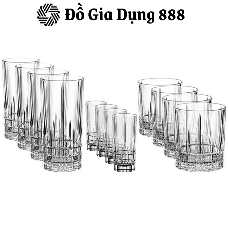 Bộ 12 Cốc SPIEGELAU Perfect, Dung Tích 350ml, 368ml, 55ml, Nhập Đức