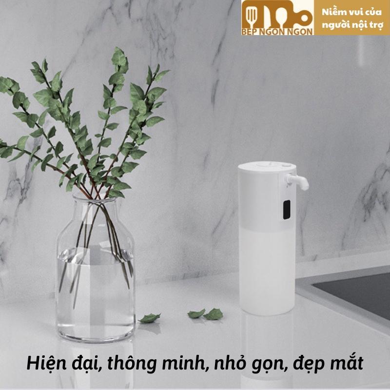 Máy xịt khử khuẩn, rửa tay cảm biến tự động để bàn cao cấp P6 dung tích 350ml, dùng pin siêu tiện lợi