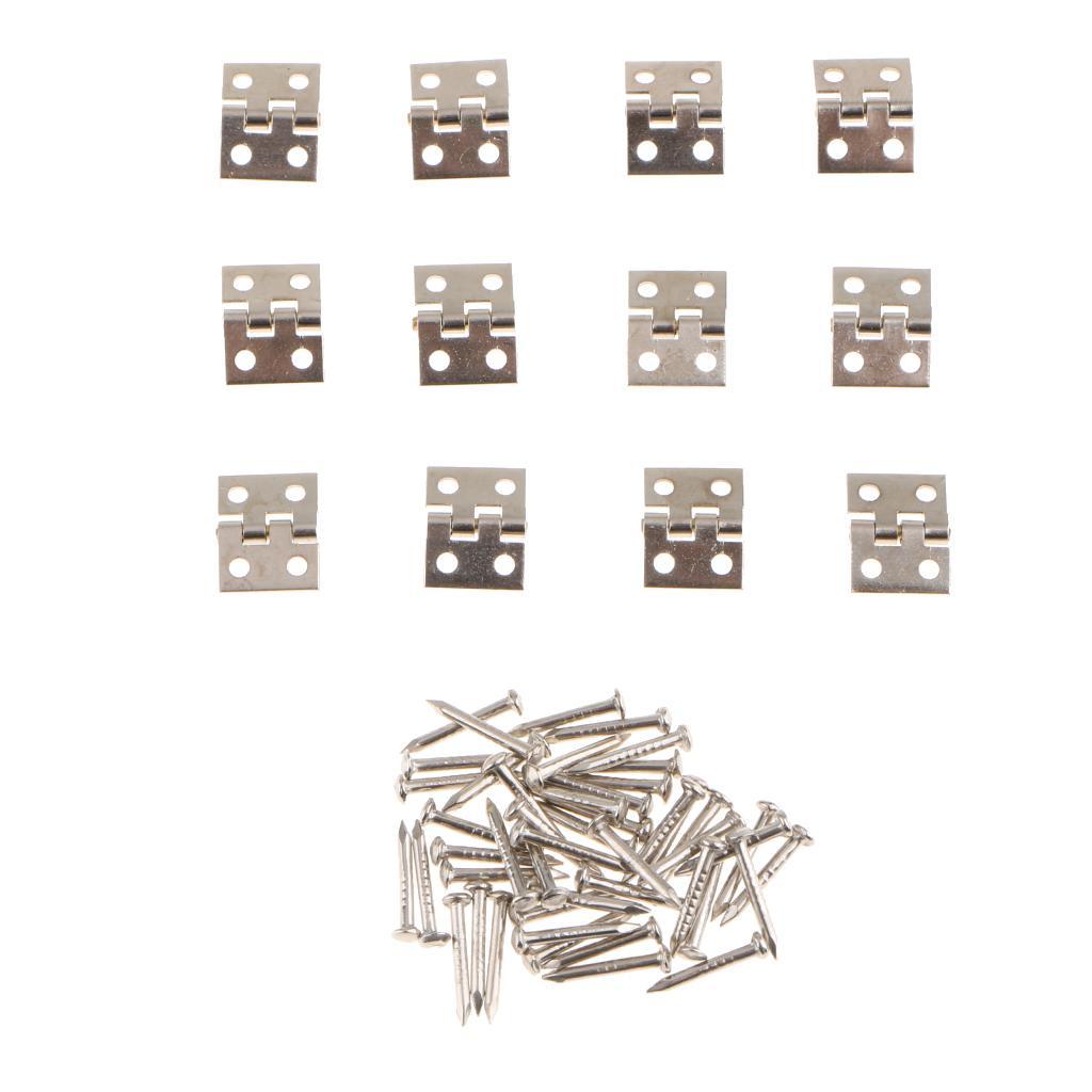 24Pcs/Set   Hinge Cabinet Drawer  Chest Gift Box Hinges