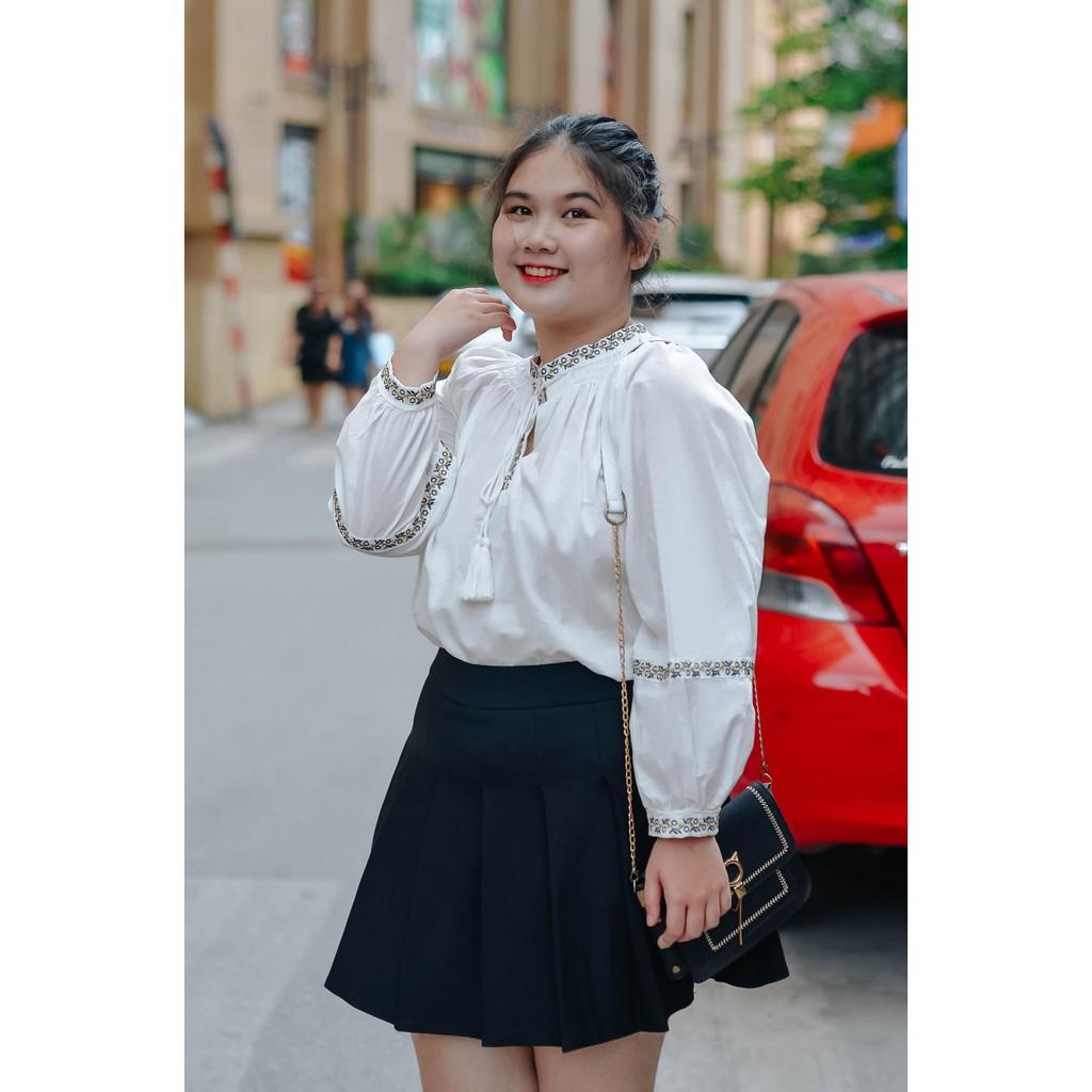 Chân váy xếp ly có quần trong bigsize