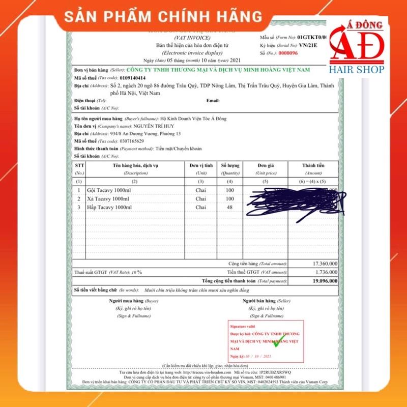 BỘ DẦU GỘI XẢ HẤP Ủ COLAGEN KERATIN TACAVY PHỤC HỒI TÓC HƯ TỔN SIÊU MỀM MƯỢT