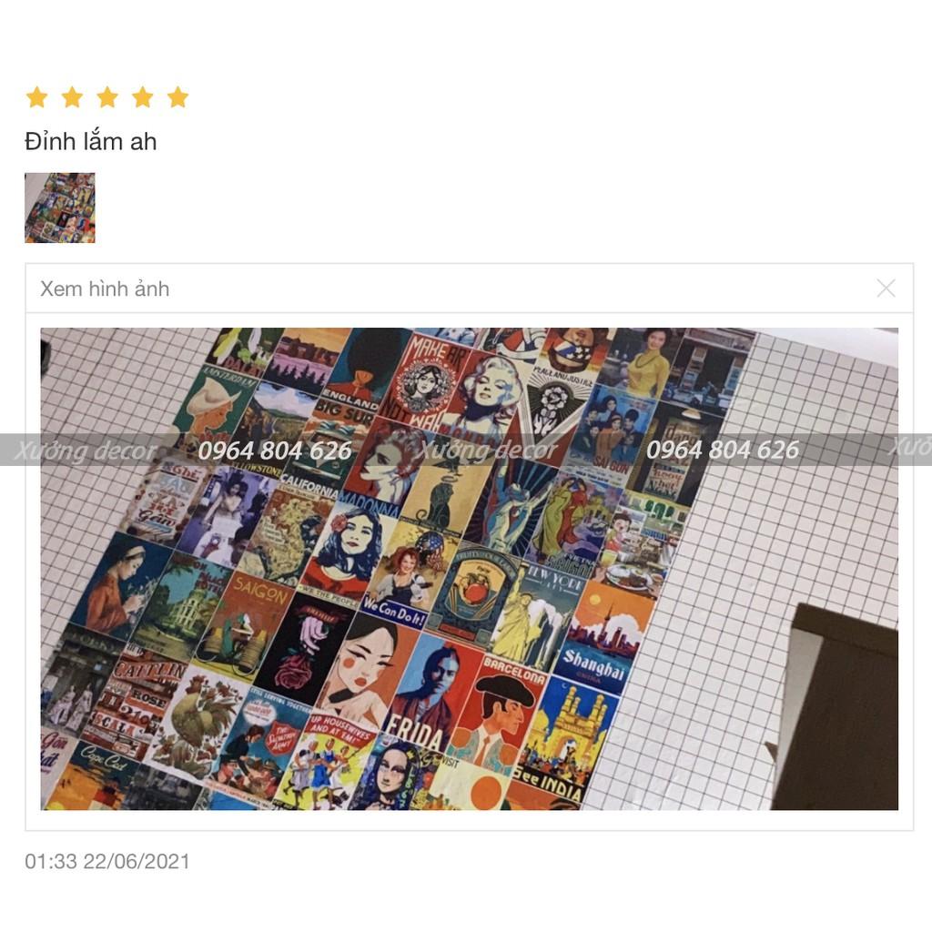 Hình dán tường poster tranh decor vintage trang trí phòng ngủ áp phích dán tường quầy bar POP.ART MARVEL 1013