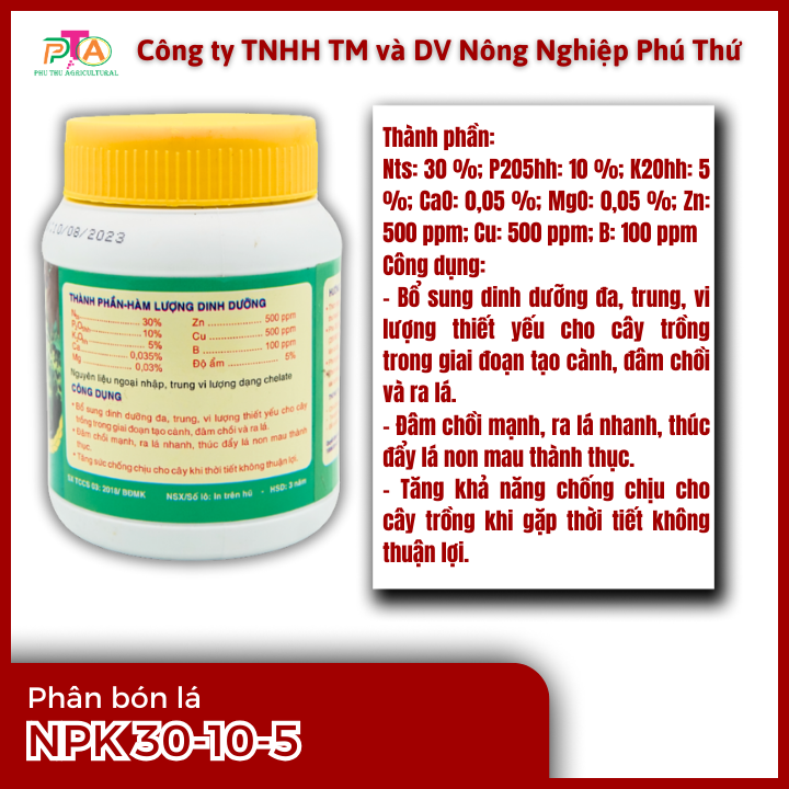 Phân Bón Lá Đầu Trâu MK 30-10-5 (Cây Ăn Trái) 400g