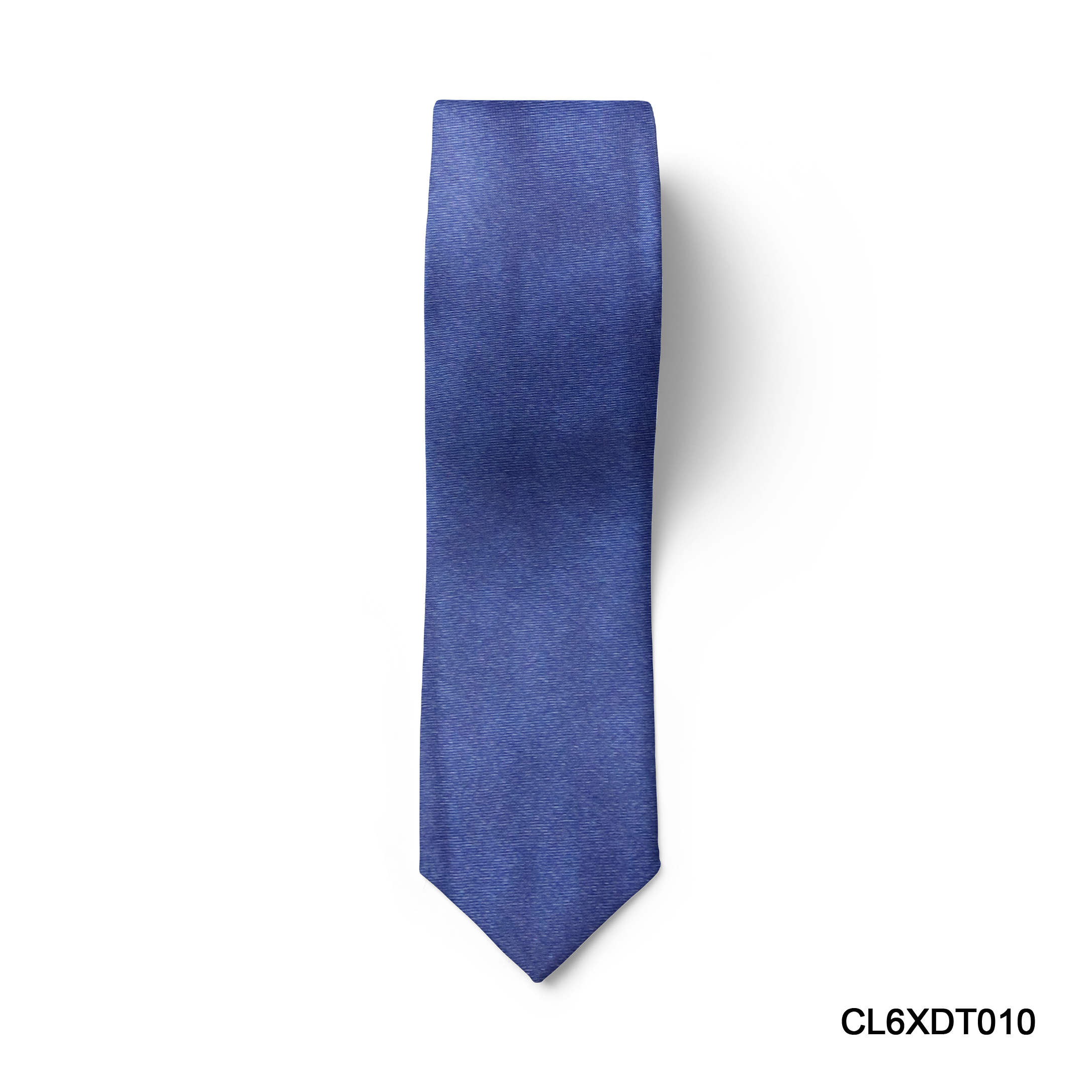 Cà vạt lụa tổng hợp bản nhỏ màu xanh dương - Thomas Nguyen