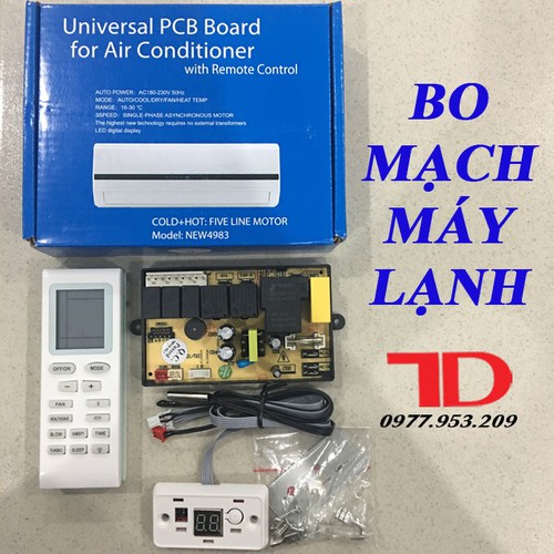 Bo mạch điều hòa đa năng có màn hình LED model QD-U08PGC và QD-U08PGC +  - Điện Lạnh Thuận Dung