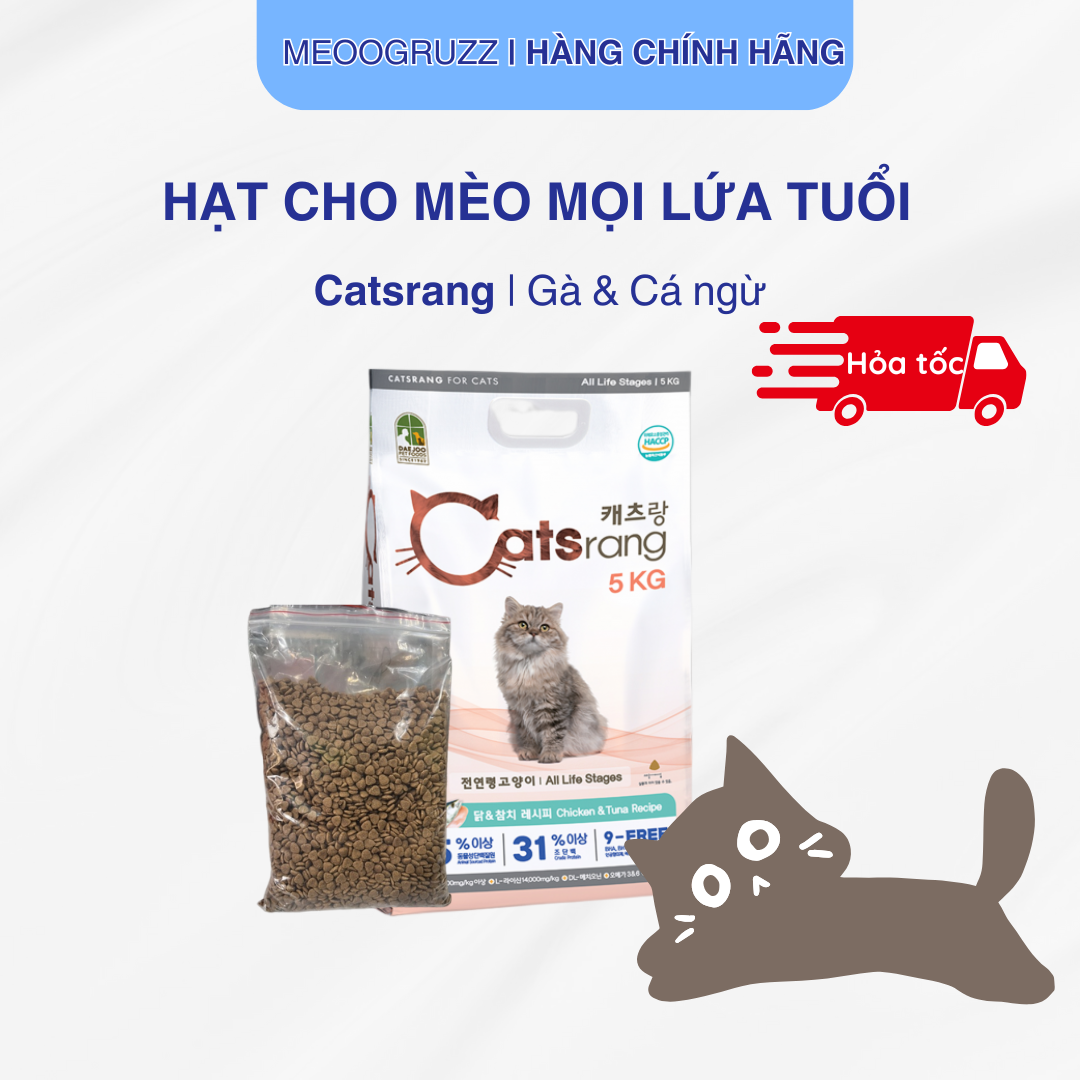 Catsrang 5Kg Thức Ăn Hạt Cho Mèo Mọi Lứa Tuổi