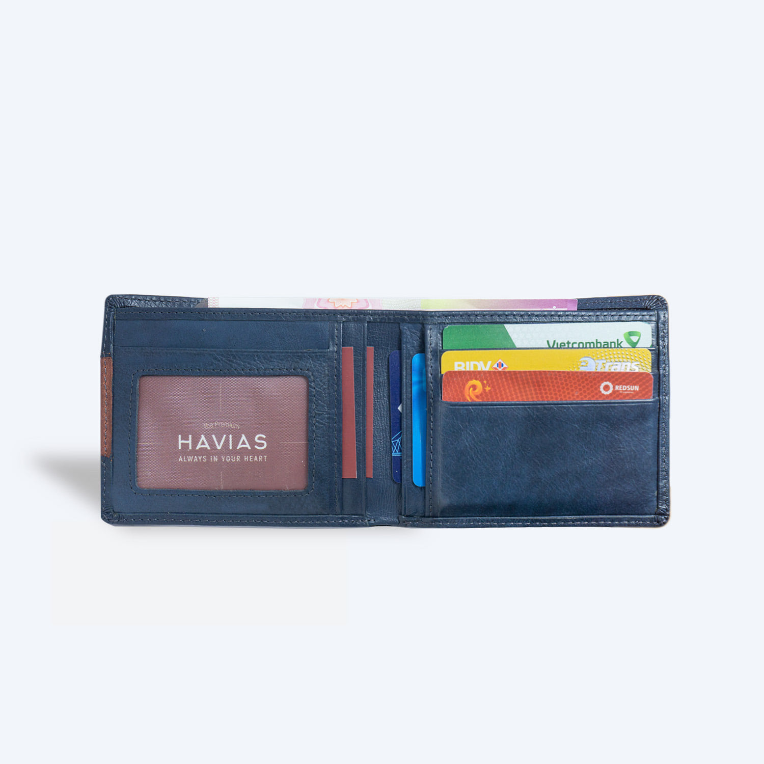 Ví ngang da bò FLAG Wallet