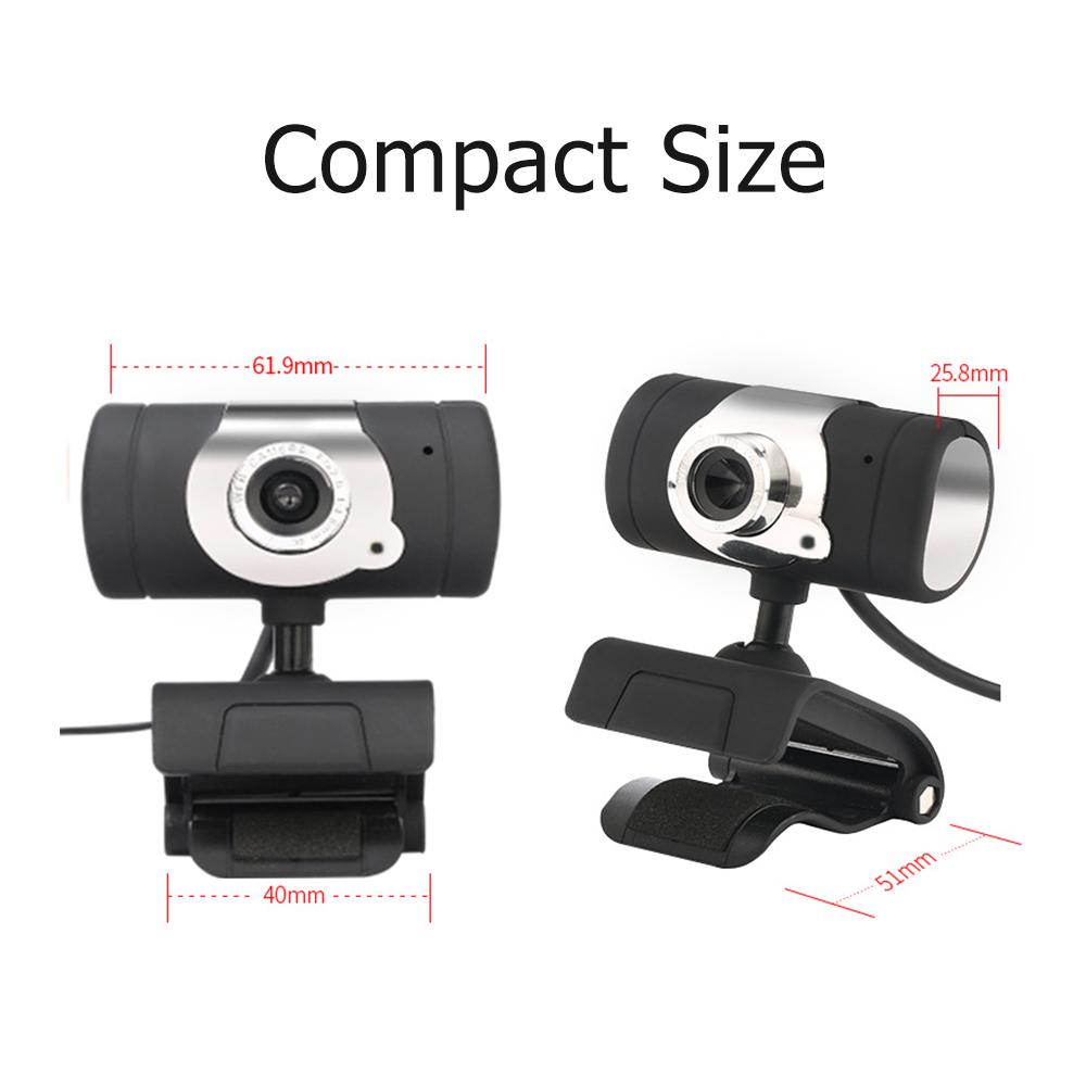 Webcam 480P USB Lấy nét,Micrô tích hợp để Phát trực tiếp cho Máy tính xách tay