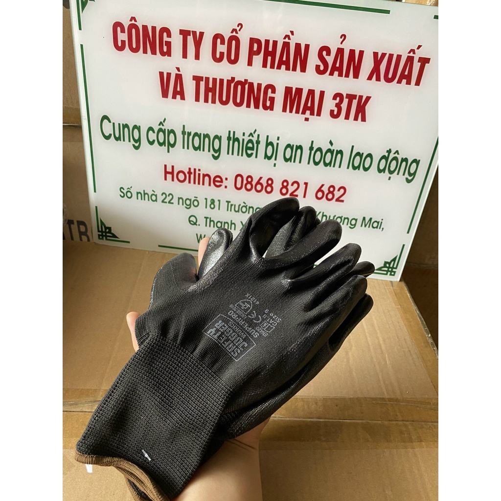 SUPERPRO Găng tay chống dầu Safety Jogger Đa năng, Phủ nitrile, Bao ôm tay thoáng khí, Chống trơn trượt, Cơ khí