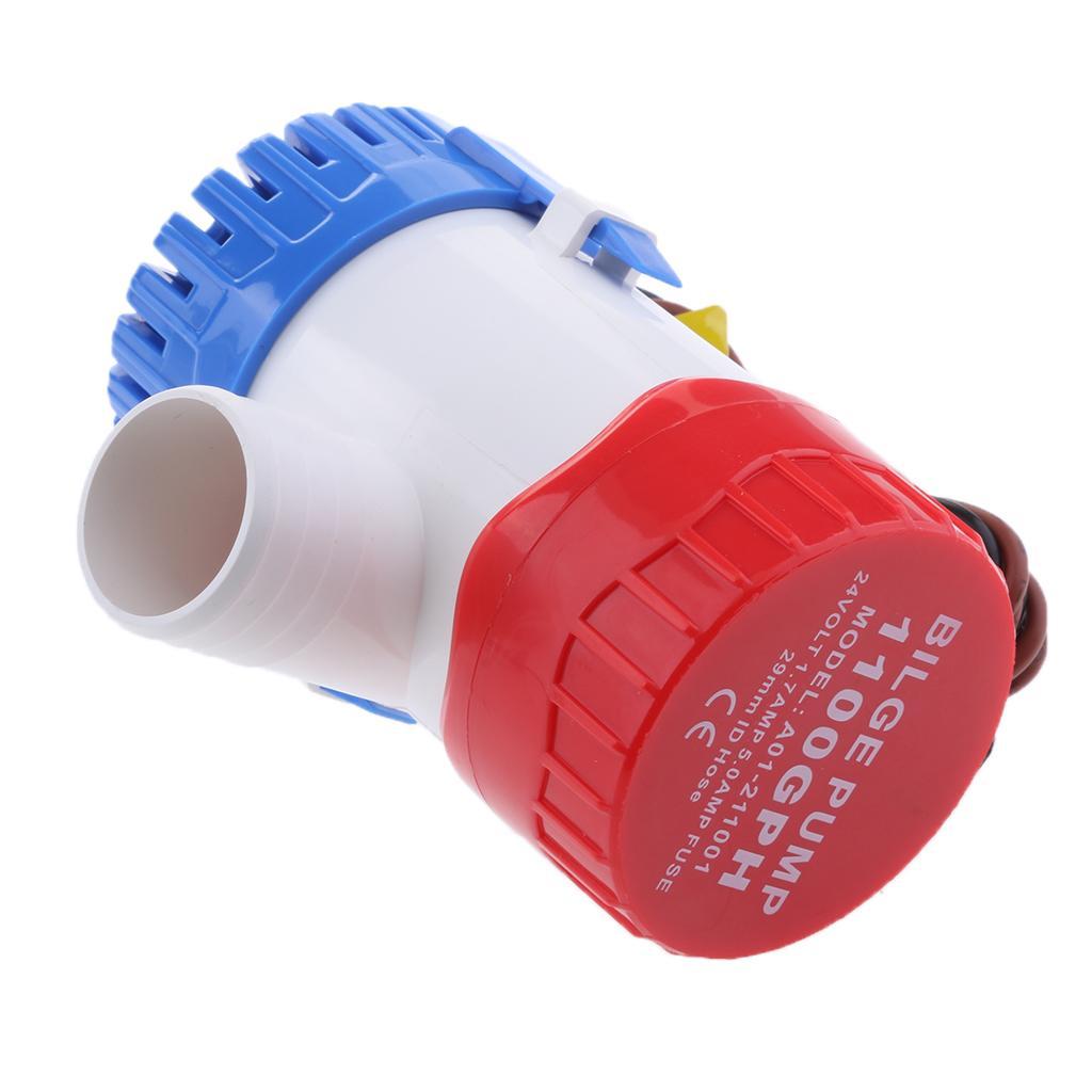 24V 1100GPH Boat Bilge Water Pump  Submersible Pump