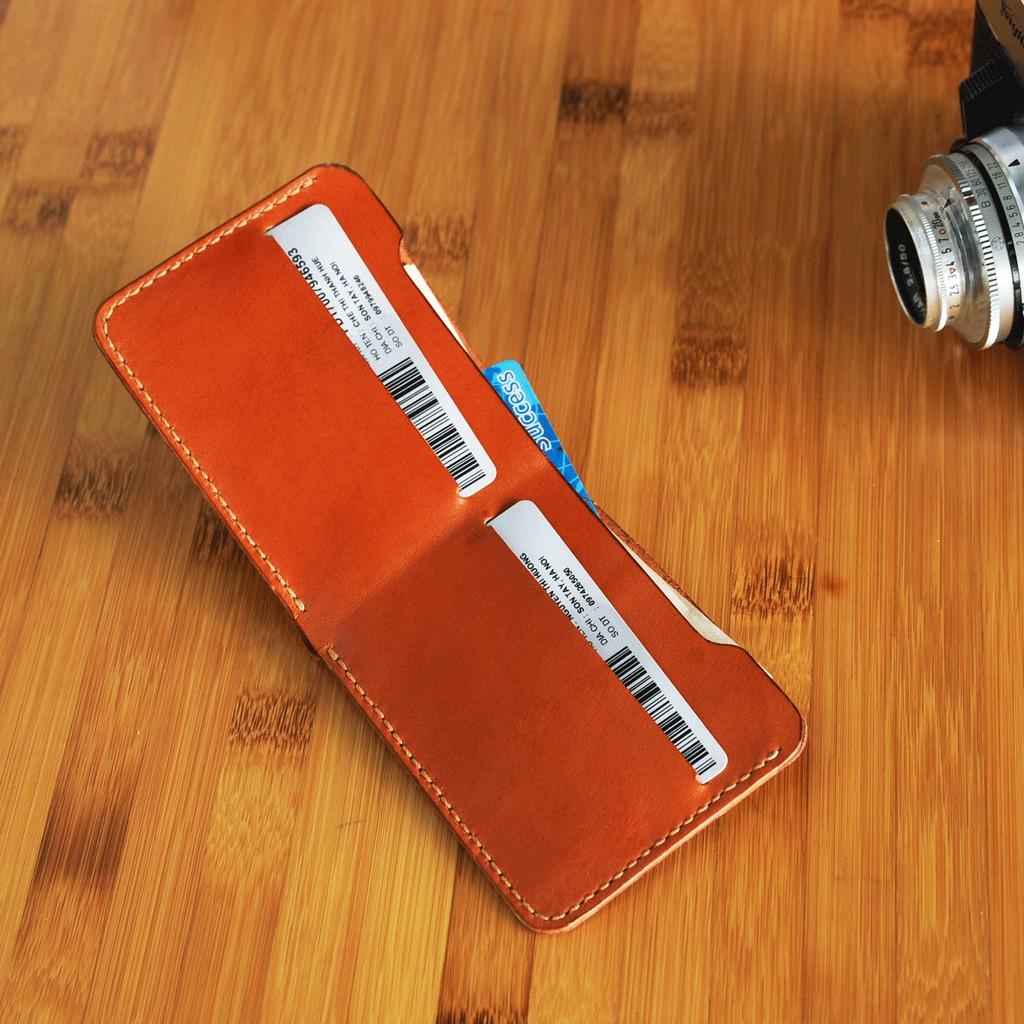 Ví nữ mini thủ công - Da bò nhập khẩu - Đồ da Handmade DTV168