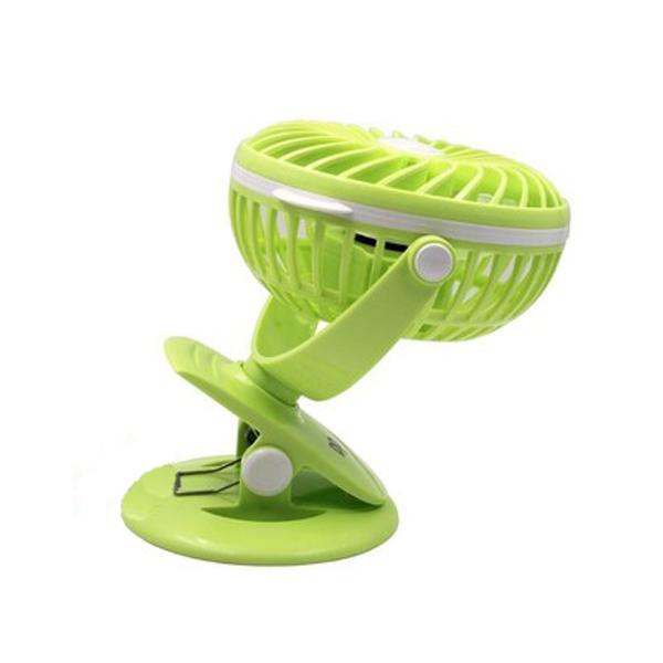 Quạt sạc tích điện kết hợp chân kẹp DP-7608 cao cấp