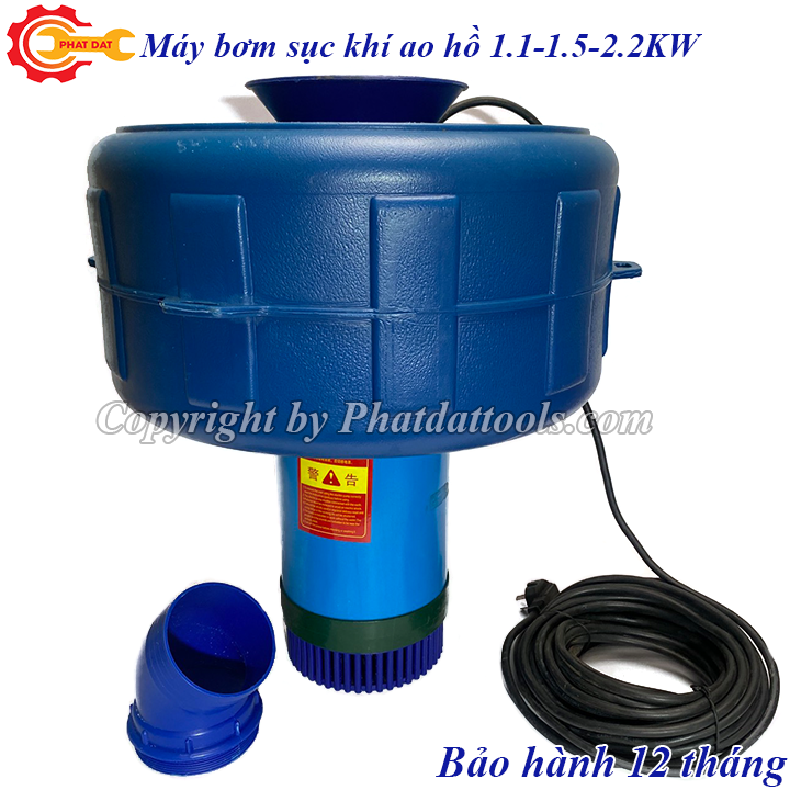 Máy bơm sục khí oxy hòa tan cho ao hồ nuôi cá, tạo đại phun nước-Công suất 1.1KW-1.5KW-2.2KW