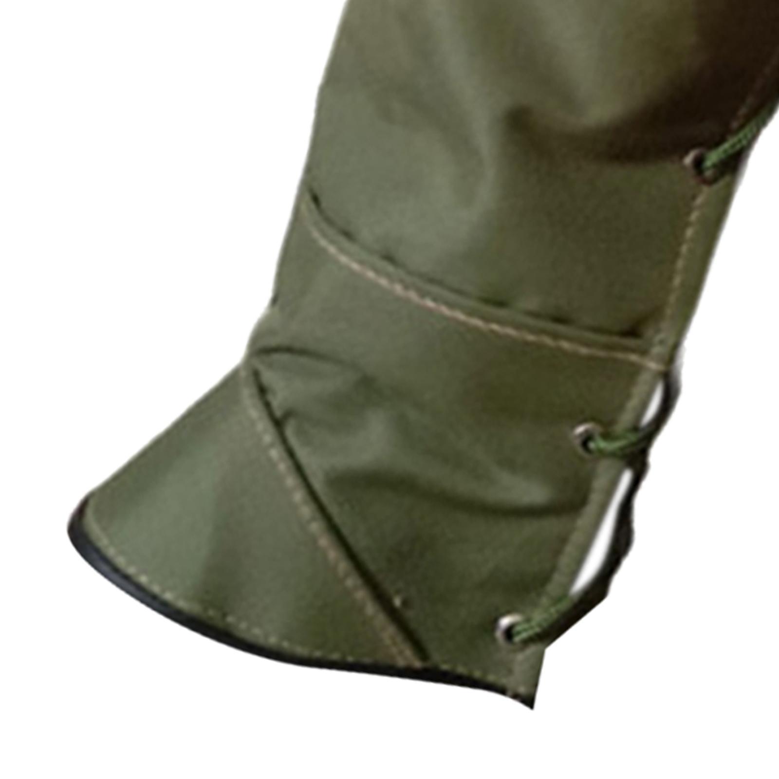2Pcs Leg Protection Gaiter Waterproof Durable Adjustable Snake Guard Cover for Camping