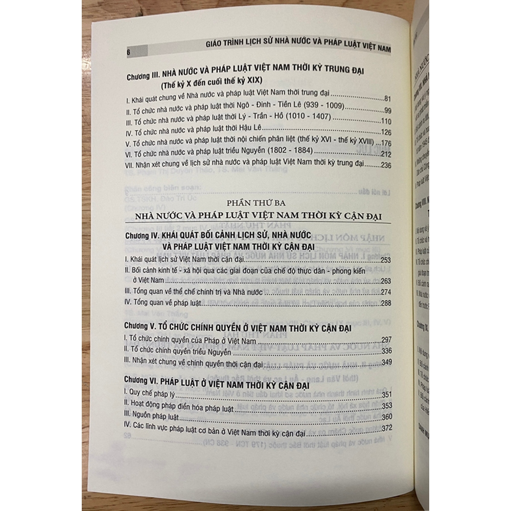 Sách - Giáo trình lịch sử nhà nước và pháp luật Việt Nam