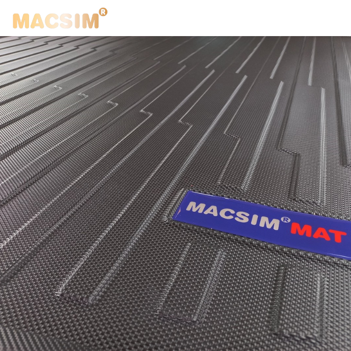 Hình ảnh Thảm lót cốp xe ô tô Volkwagen Teramont 2018 - tới nay Nhãn hiệu Macsim chất liệu TPV cao cấp màu đen.
