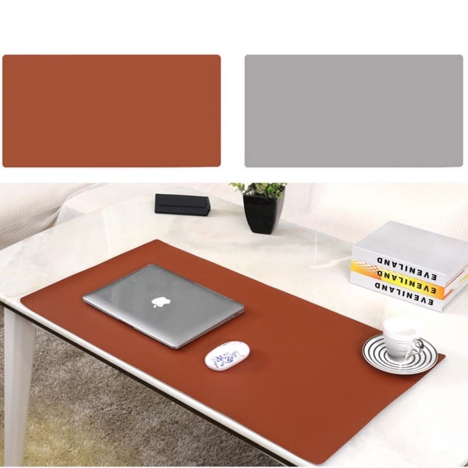 Thảm da trải bàn làm việc deskpad 90 X 45 CM hai mặt, hai màu