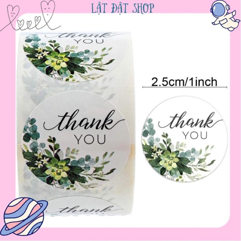 Cuộn 500 sticker Thanh You size 2,5cm - Nhãn dán Cảm ơn 500 tấm