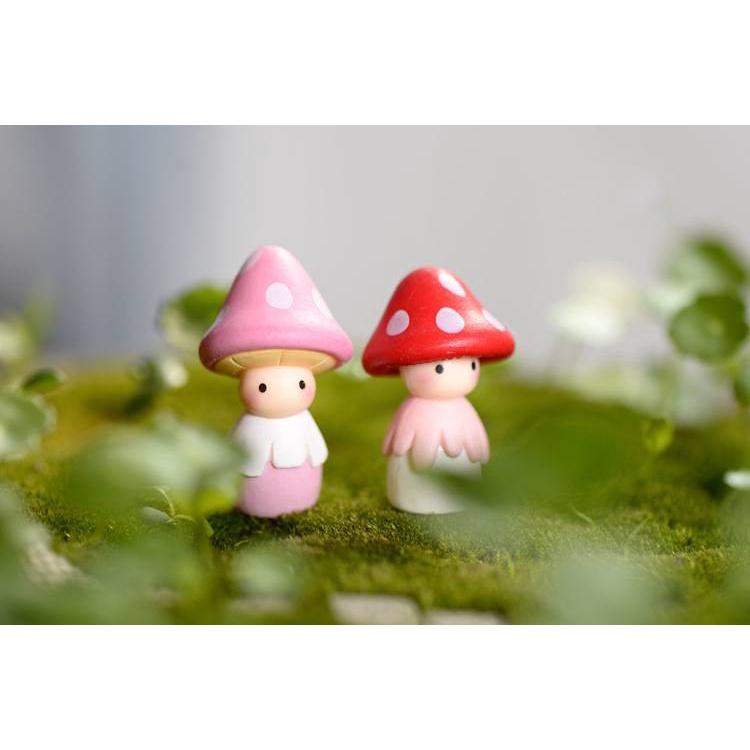 Tiểu cảnh mini ️ Búp bê nấm đáng yêu trang trí tiểu cảnh, terrarium, trang trí nhà cửa