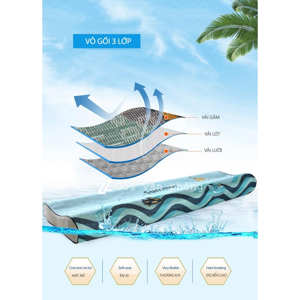 GỐI NGỦ ĐÔI CAO SU NON 1M2 VỎ GẤM GDH-05S