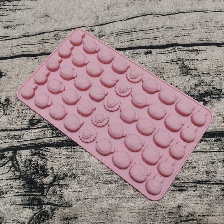 Khuôn silicon kẹo dẻo thỏ gấu