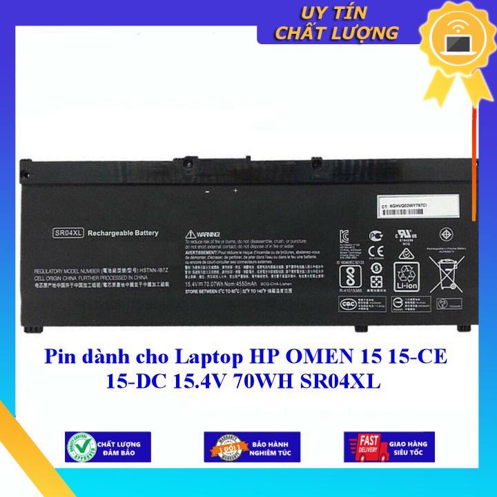Pin dùng cho Laptop HP OMEN 15 15-CE 15-DC 15.4V 70WH SR04XL - Hàng Nhập Khẩu New Seal