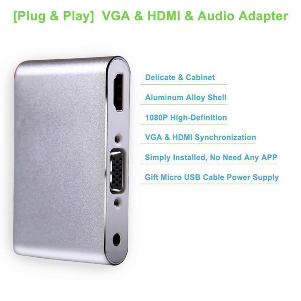 1080P For to VGA Audio Adapter For X/8+/8/7+