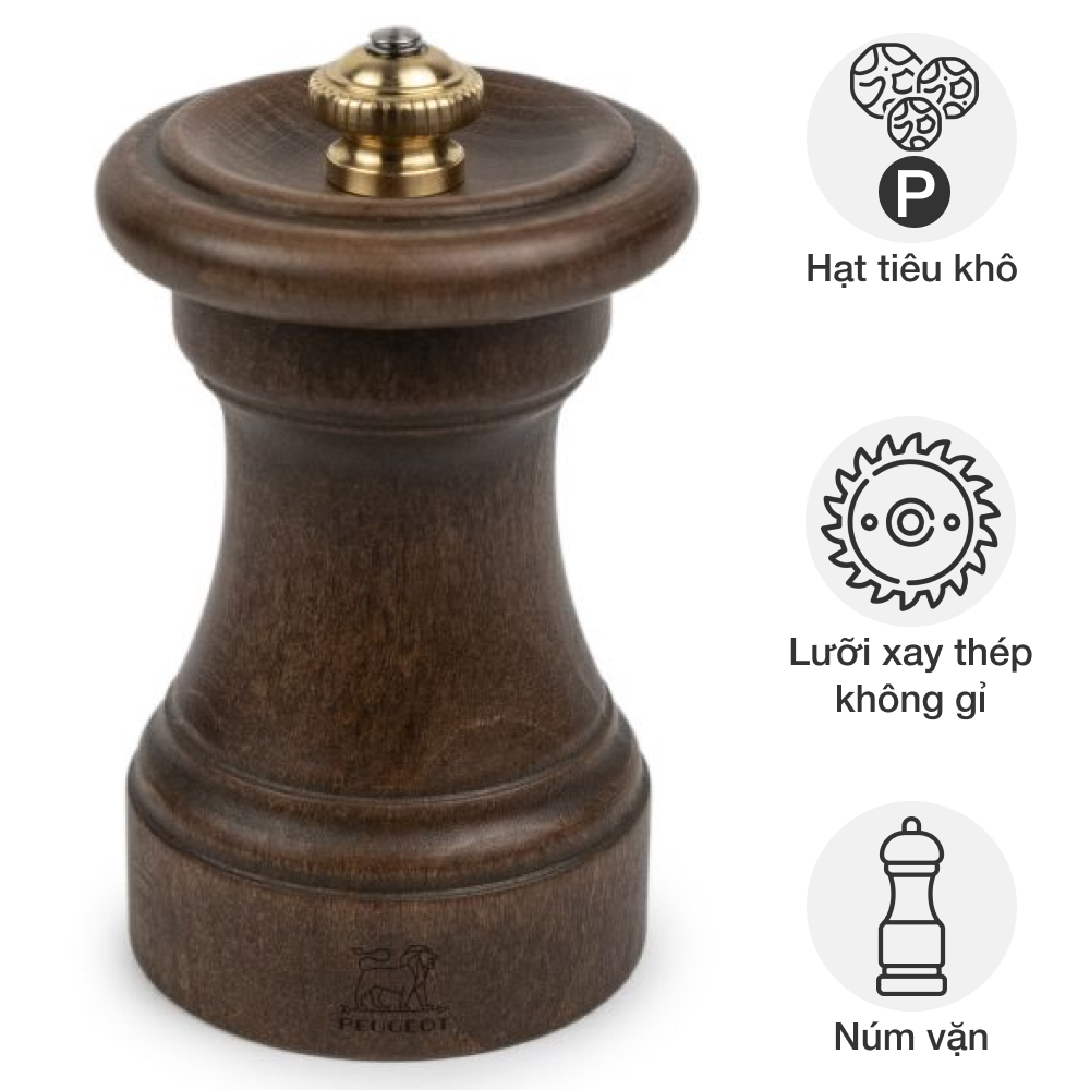 Cối xay tiêu thủ công Peugeot 44879 Bistro Limited Edition 10 cm hàng chính hãng