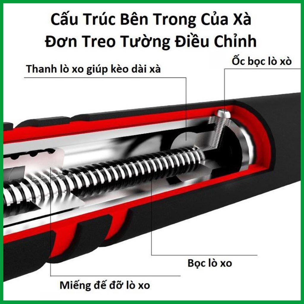 Thanh Tập Xà Đơn Treo Tường Gắn Cửa Nhiều Cỡ Từ 62-120cm Tùy Chỉnh Tập Gym Tập Thể Thao Chính Hãng Amalife