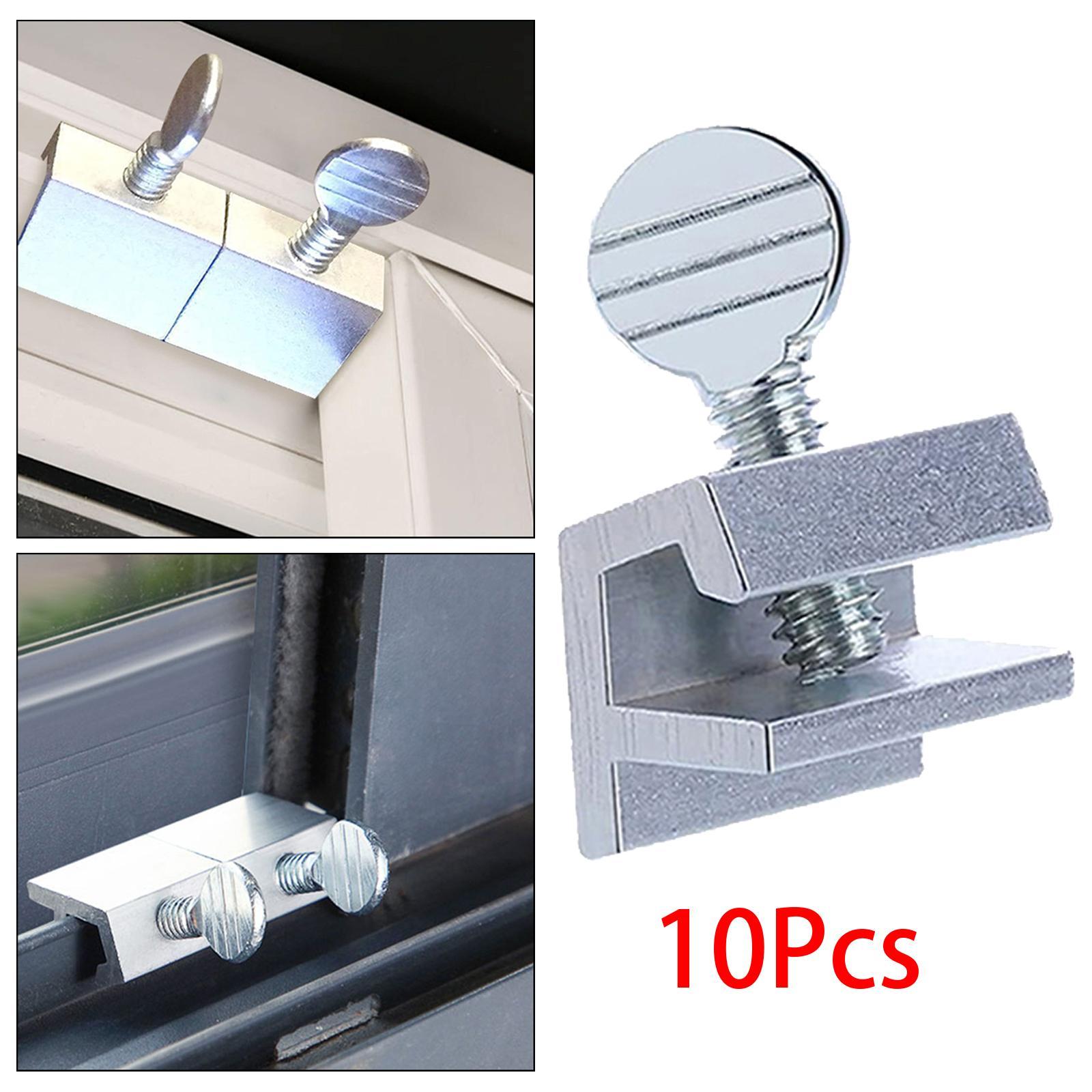 10Pcs Sliding Door Window Locks Universal Adjustable for Door Bedroom Window