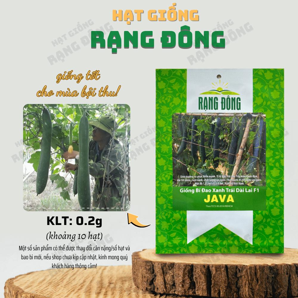 Hạt giống Bí Đao Xanh Trái Dài Lai F1 Java (0,2g~10 hạt) sinh trưởng khỏe, trồng quanh năm - Hạt giống Rạng Đông