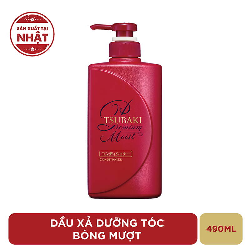 Dầu Xả TSUBAKI Dưỡng Tóc Bóng Mượt 490ml