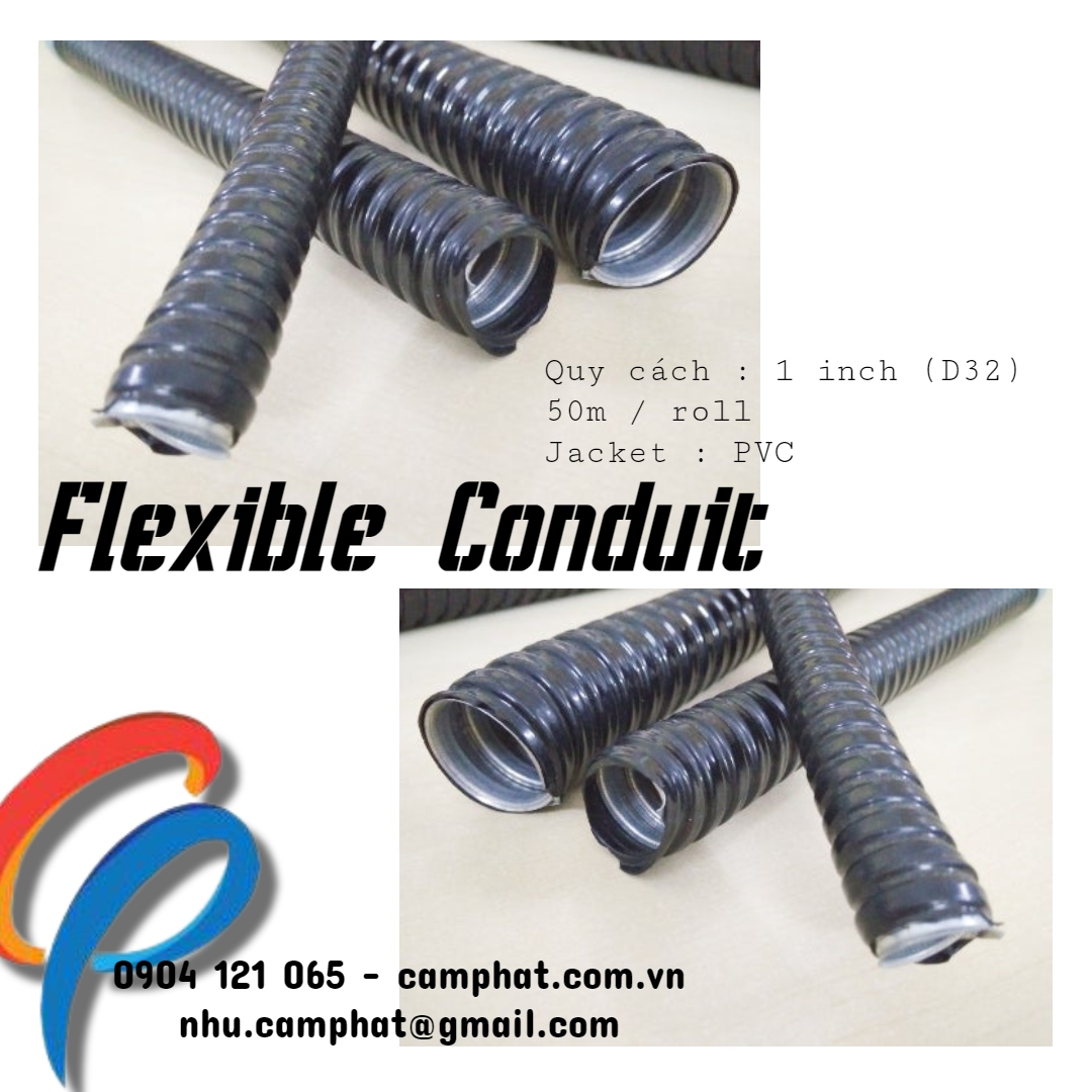 Ống ruột gà lõi thép  1 inch