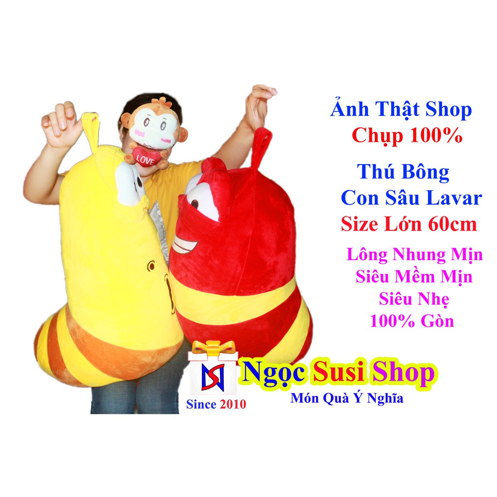 Gấu bông ấu trùng tinh nghịch – Sâu đỏ 50 cm, sâu vàng 60 cm – Quà tặng thú nhồi bông lavar siêu dễ thương – Gối ôm sâu tinh nghịch cho bé ngủ ngon
