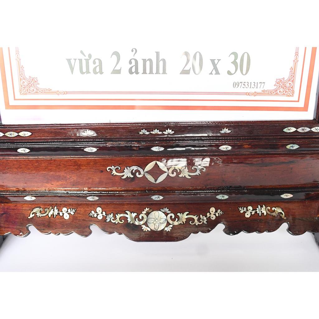 khung hình thờ gỗ Gõ 40 x 30