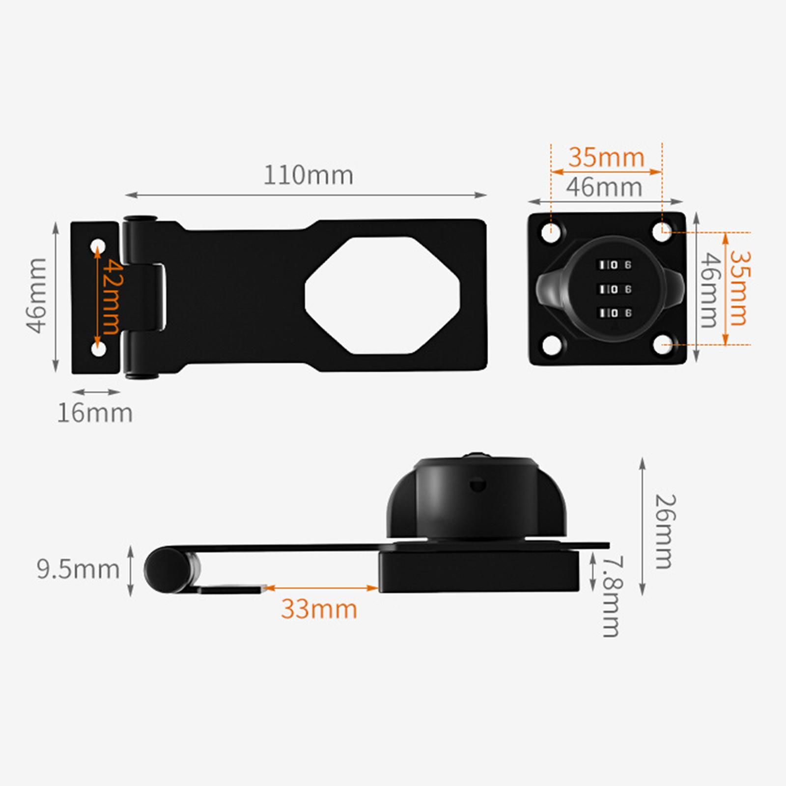 Cabinet Door Lock Household Password Lock Cupboard Drawer Lock for Pet Doors