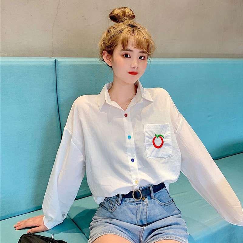 Áo sơ mi nữ tay dài phong cách vintage