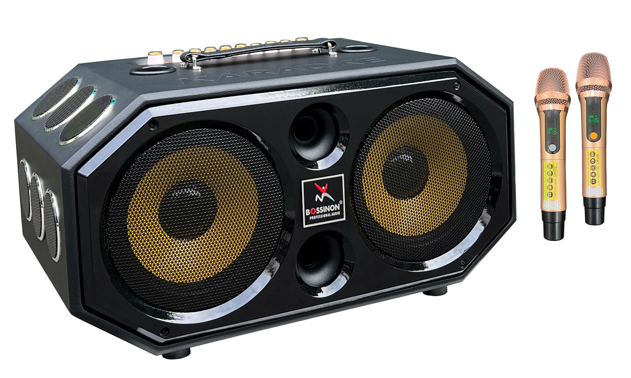 Loa kéo hát karaoke xách tay thương hiệu Bossinon N2292K- công suất 600W- Hàng chính Hãng