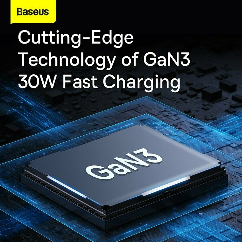 [2022] Củ sạc siêu nhanh USB C 30W Baseus GaN3 Fast Charger cho iPhone 13,12 Pro Max QC4.0 cho điện thoại Samsung Xiaomi - Hàng chính hãng
