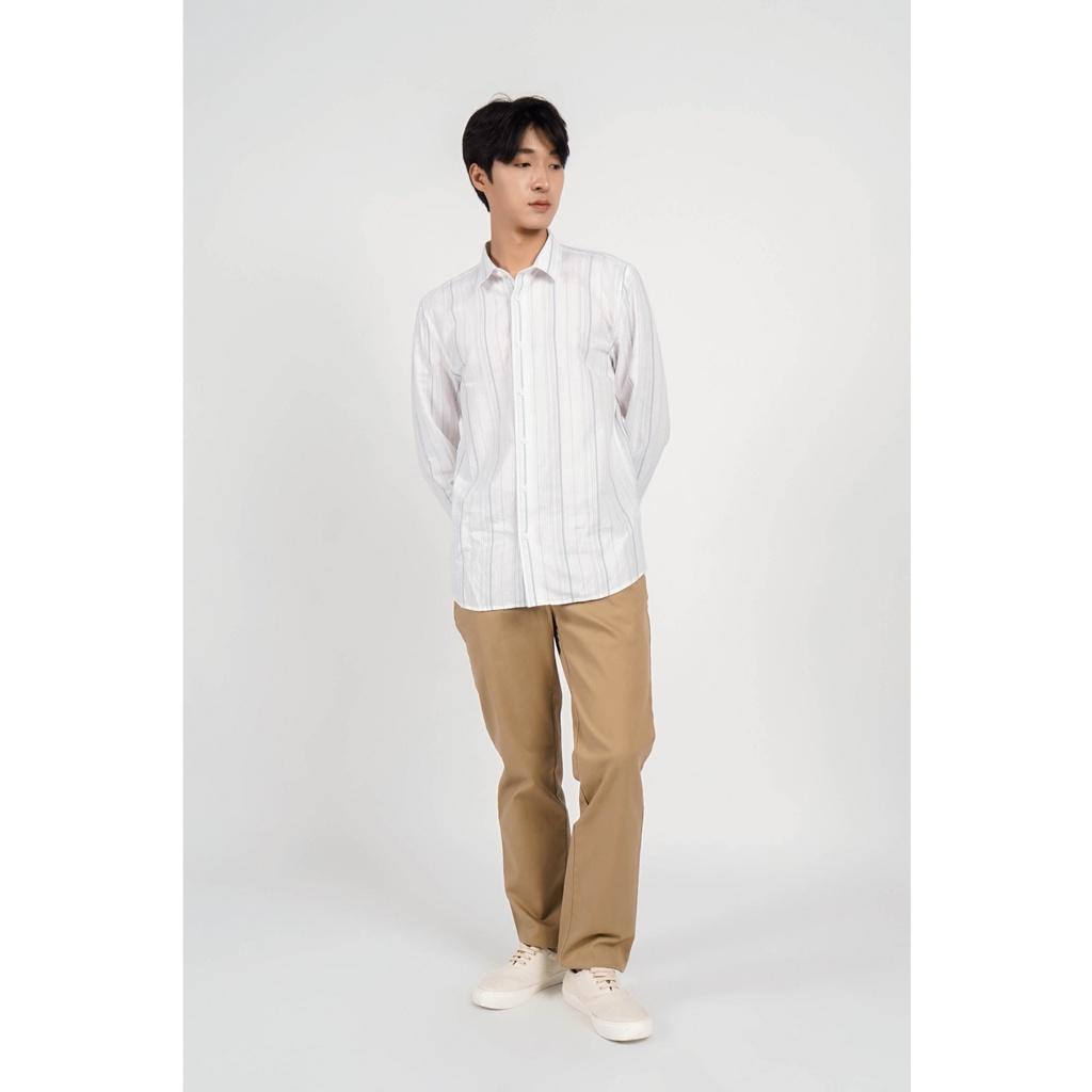 Áo sơ mi nam linen kẻ sọc 2 màu. FITTED FORM - 10F21SHL007 - LASTORE MENSWEAR