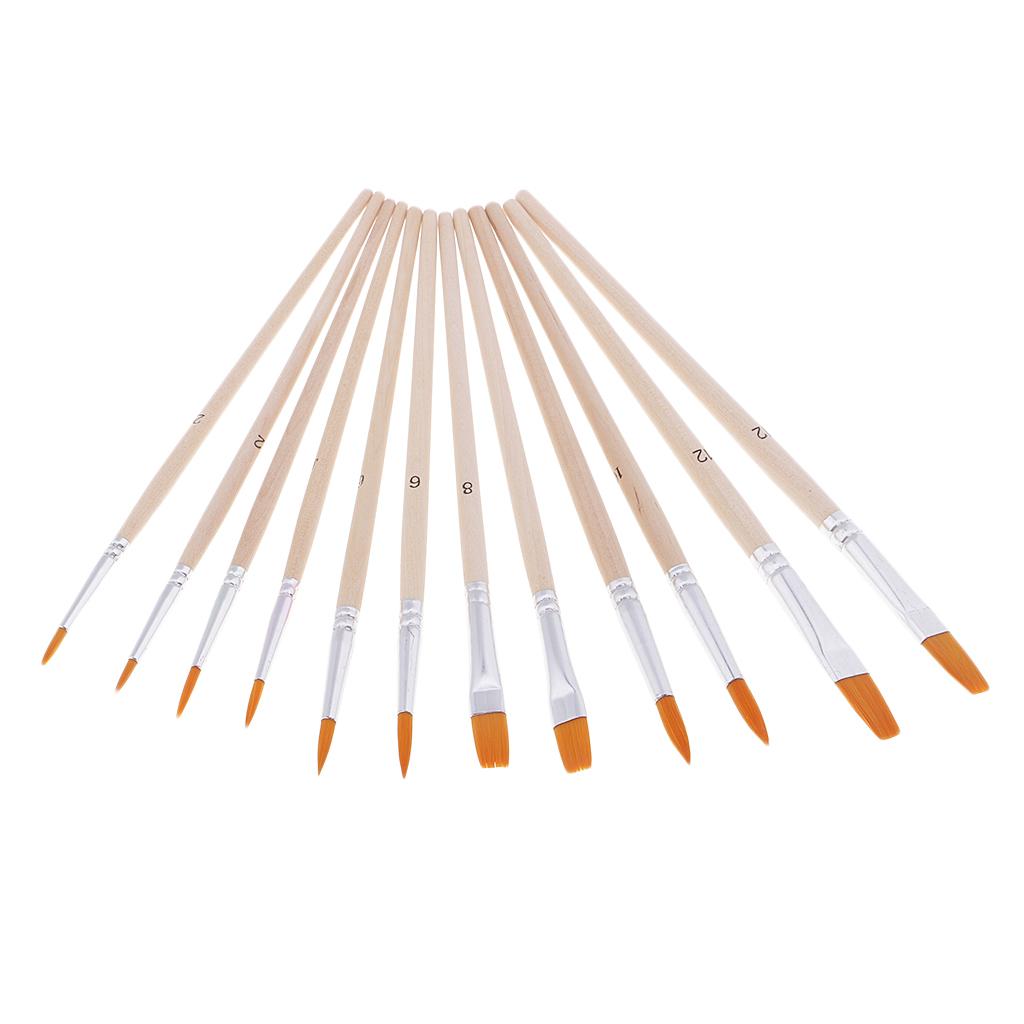 24 Màu Sắc Ống Acrylic Sơn Sắc Tố + 12X Tranh Bút Bảng Chữ Cái Bằng Gỗ